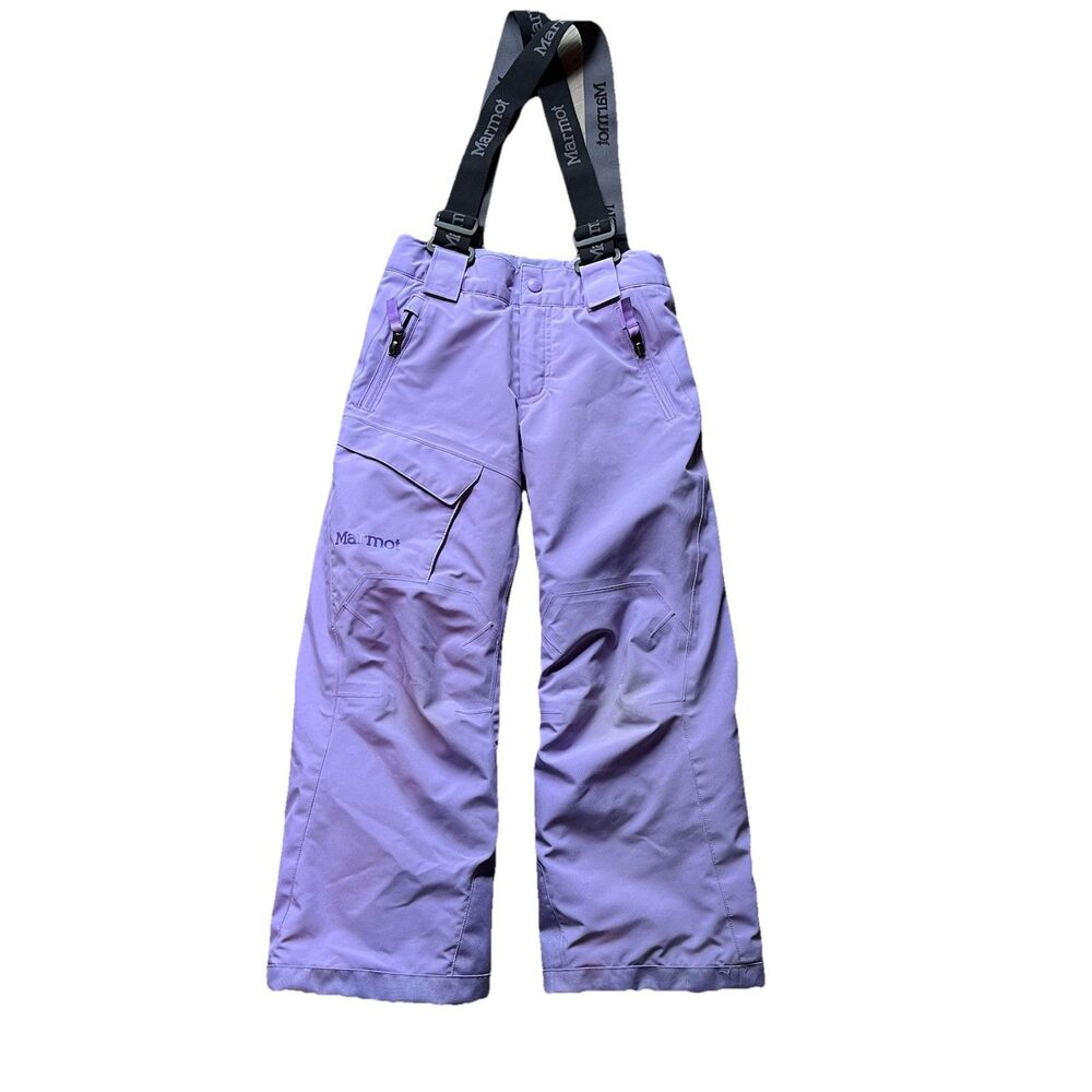Marmot Kids Edge Insulated Purple SnowSki thi Pants Bibs Kids/Youth Small M16353